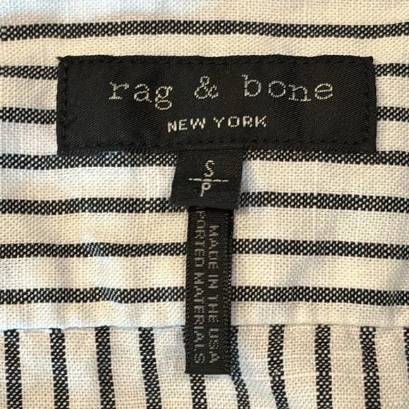 RAG & BONE Blouse Wrap Shirt V-Neck Side Tie Long Sleeved Women’s Size S EUC - Picture 4 of 12